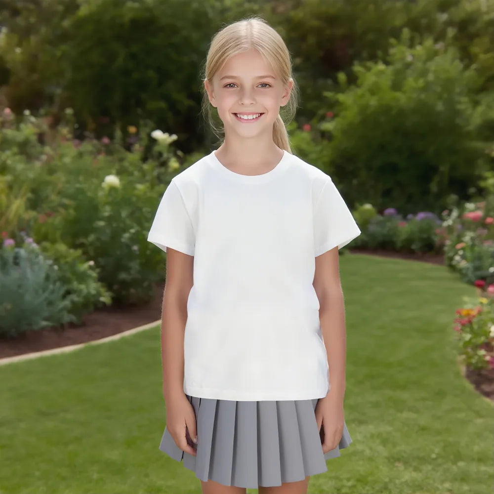 Kids Crew Neck Short Sleeve T-Shirts
