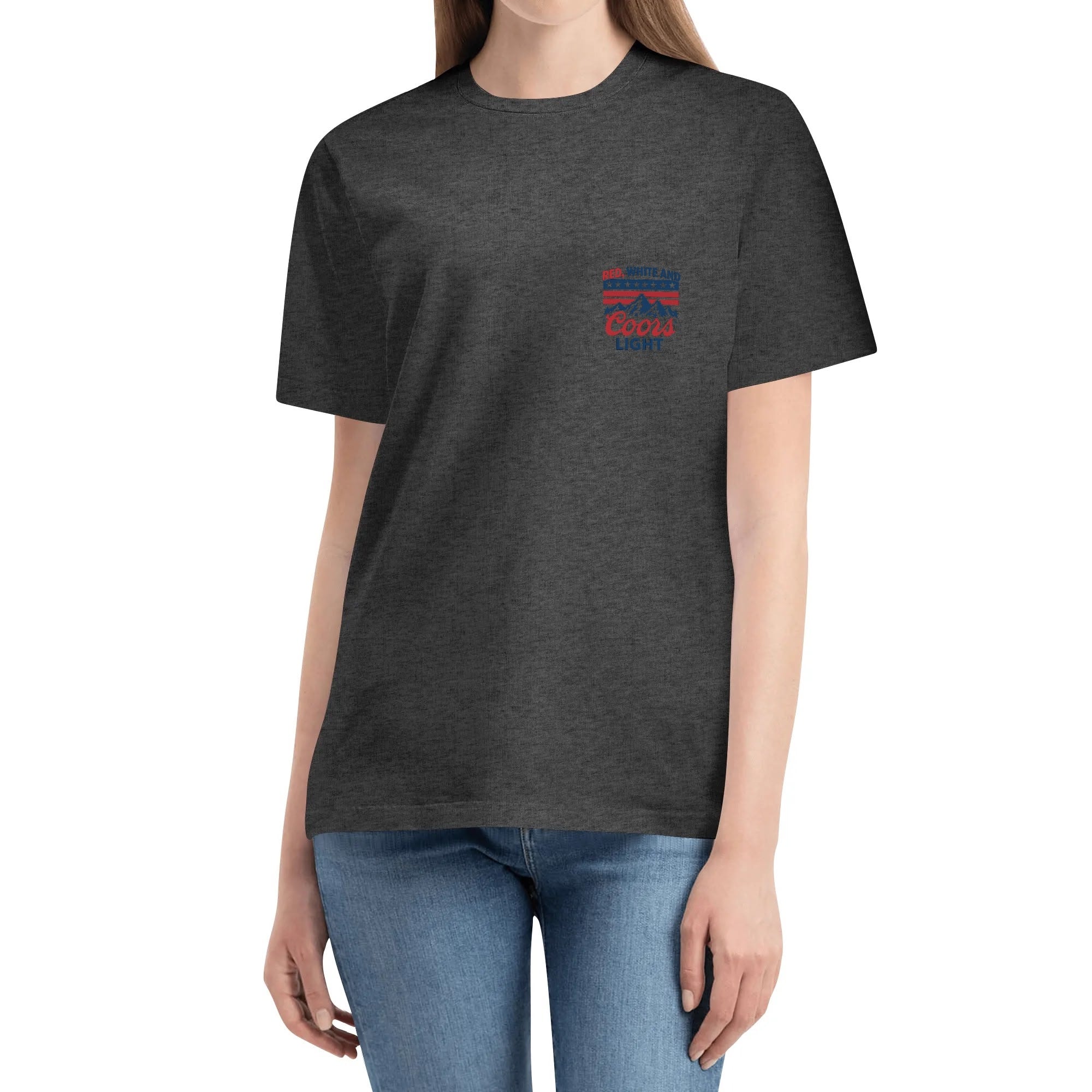 One Side Printing -Unisex Crew Neck Short Sleeve T Shirt