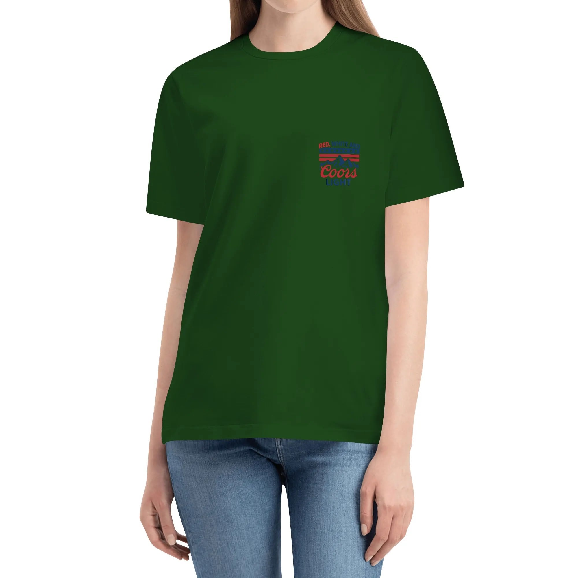 One Side Printing -Unisex Crew Neck Short Sleeve T Shirt