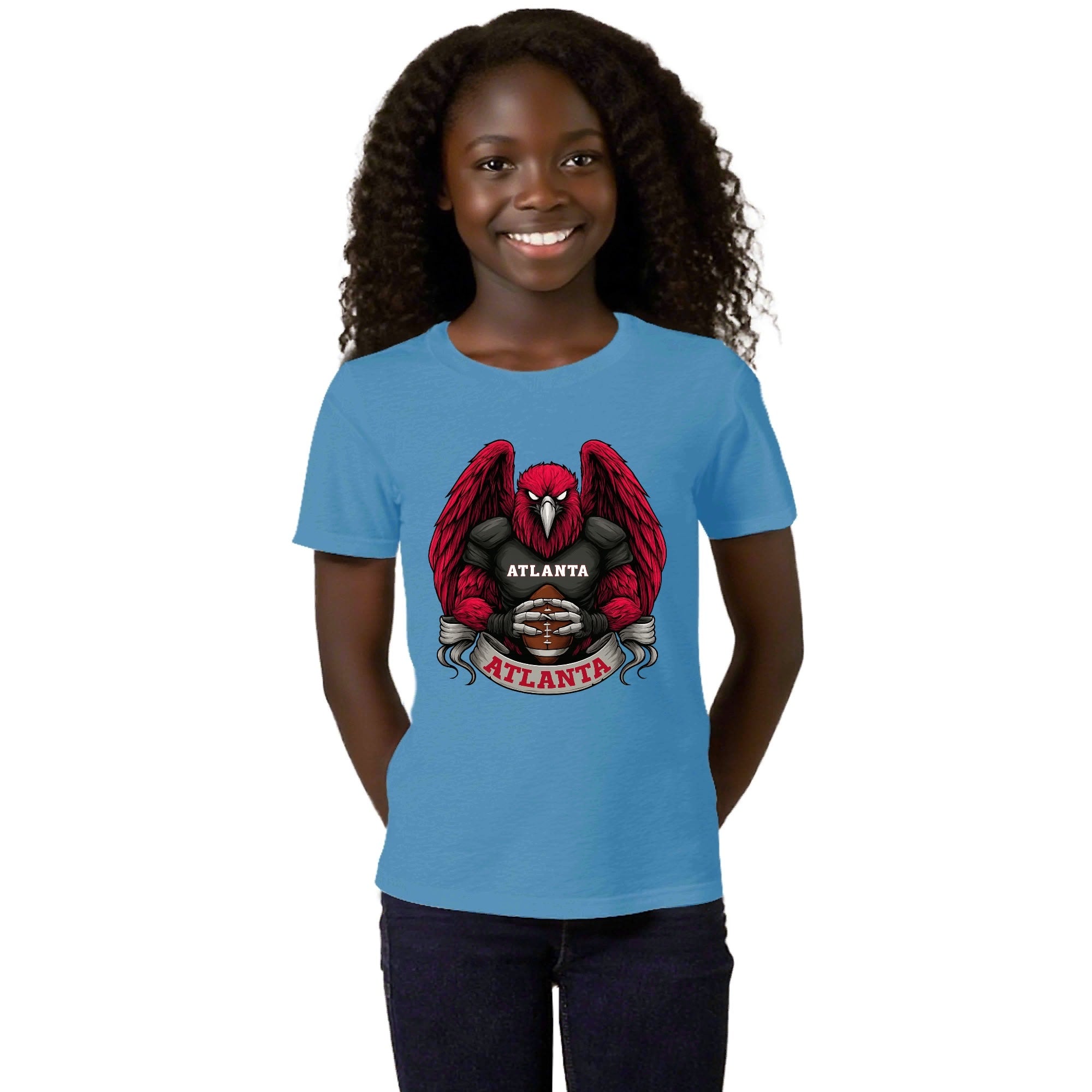 One Side Printed in US-Kids Crew neck T-shirts