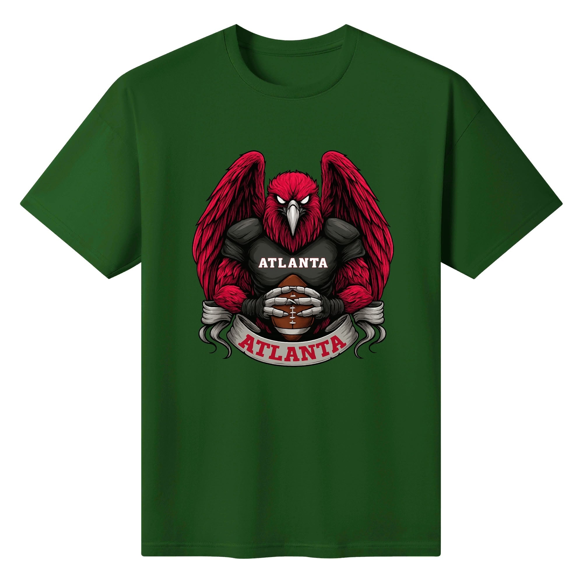 Atlanta Football T-Shirt – Men’s Graphic Tee | Sports Fan Gift | Bold Red Bird Design | Game Day Apparel for Atlanta Fans
