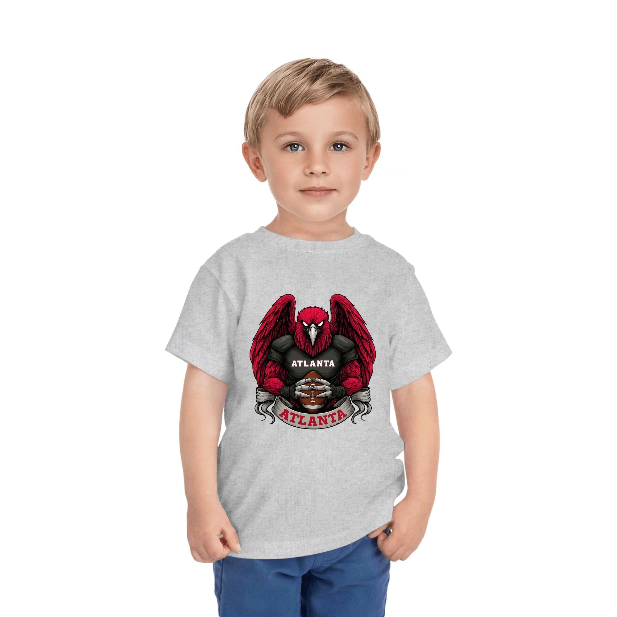 One Side Printed in US-Kids Crew neck T-shirts