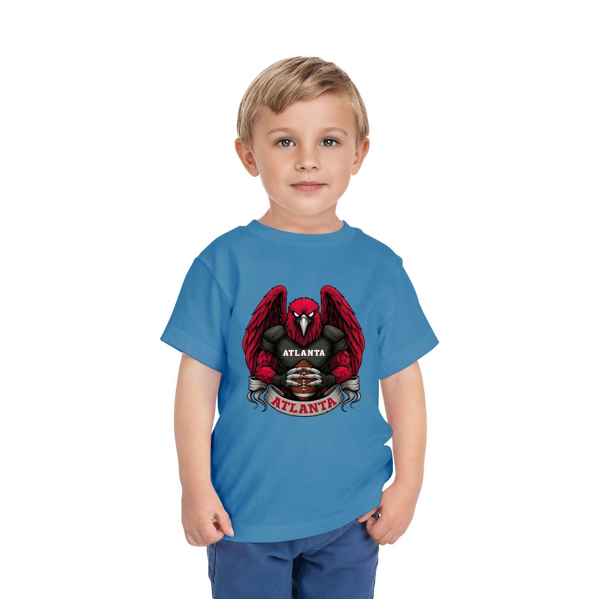 One Side Printed in US-Kids Crew neck T-shirts