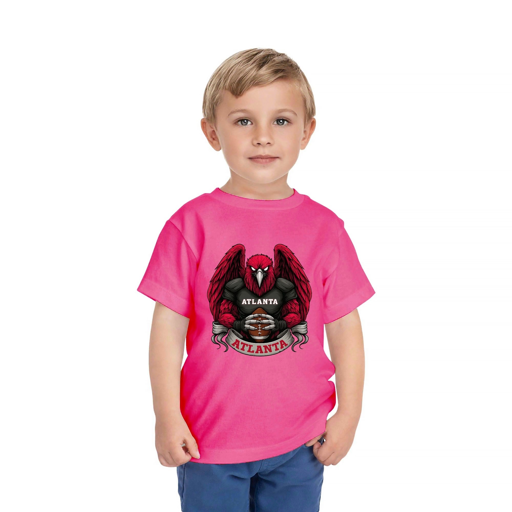 One Side Printed in US-Kids Crew neck T-shirts