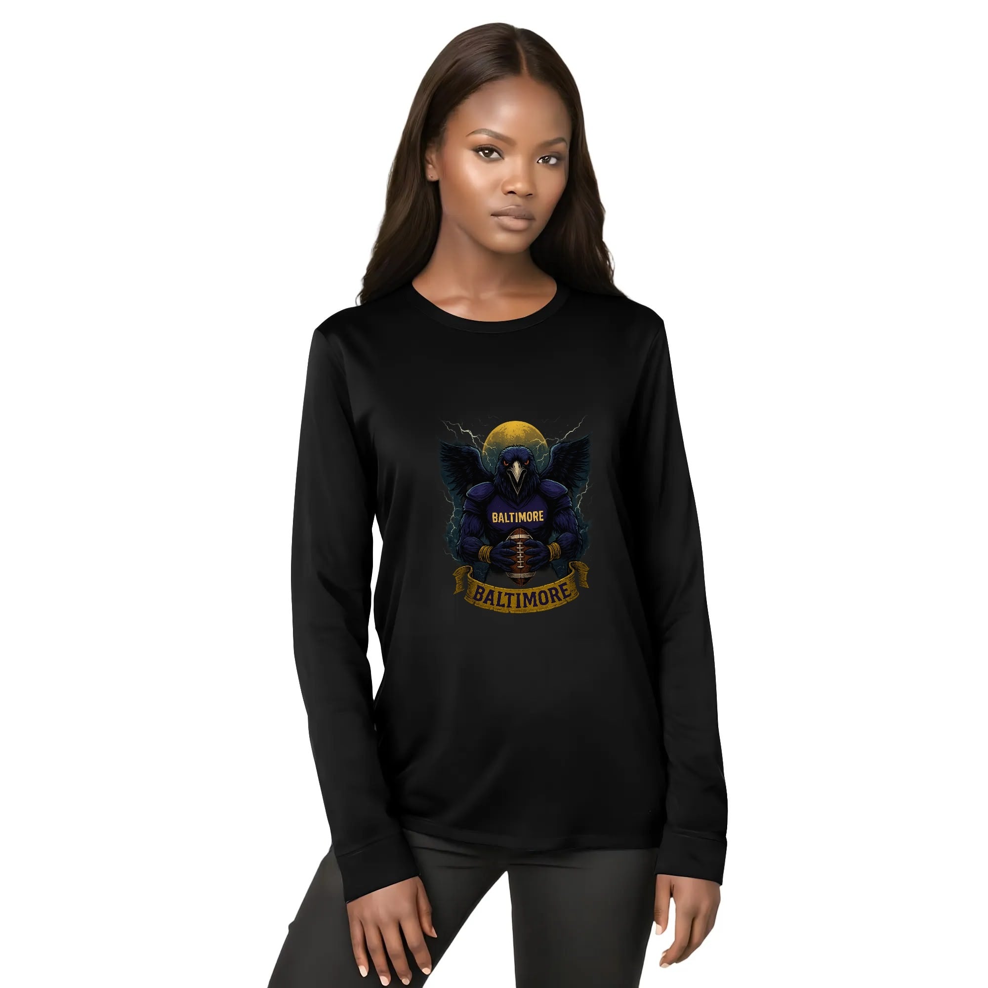 One Side Printed in US- Unisex Crew Neck Long Sleeve T-shirts