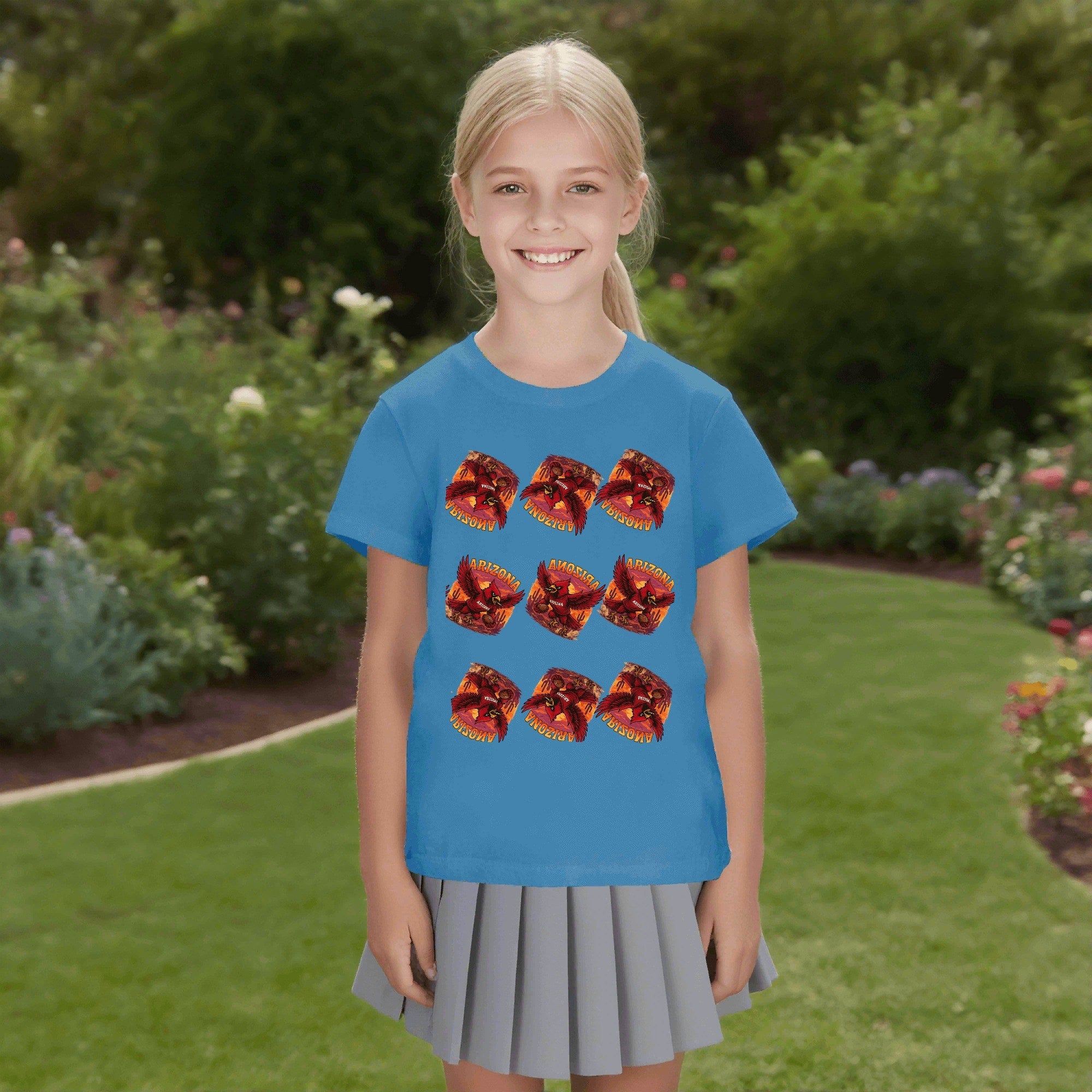 One Side Printed in US-Kids Crew neck T-shirts