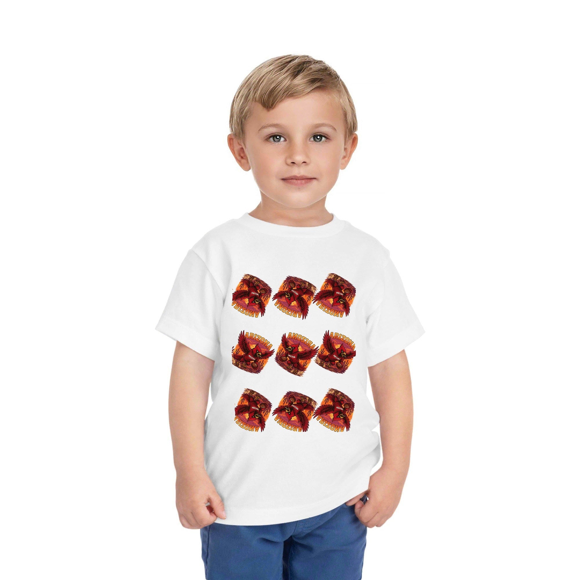 One Side Printed in US-Kids Crew neck T-shirts