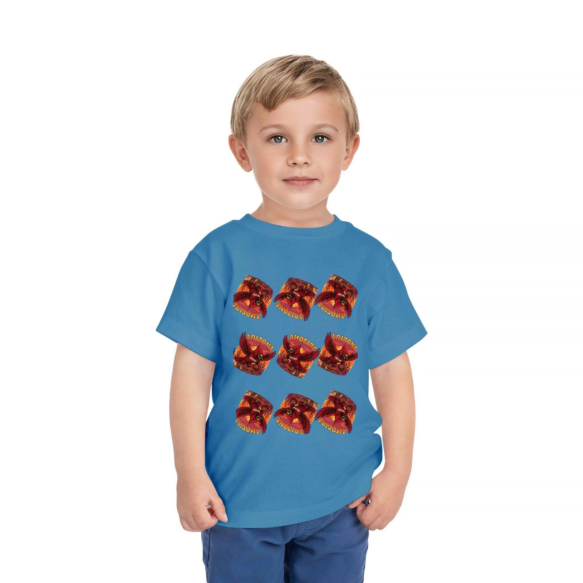 One Side Printed in US-Kids Crew neck T-shirts