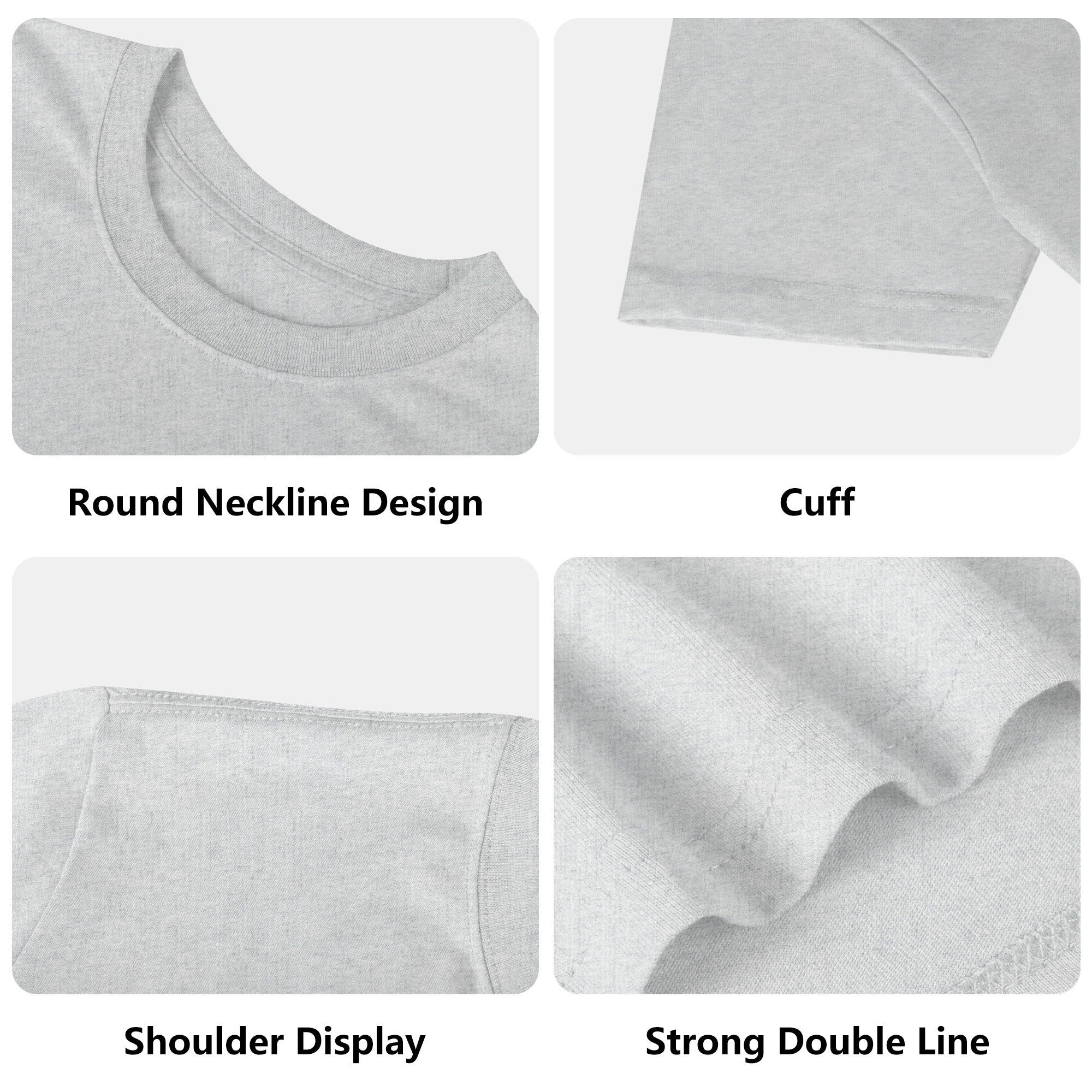 One Side Printed in US-Kids Crew neck T-shirts
