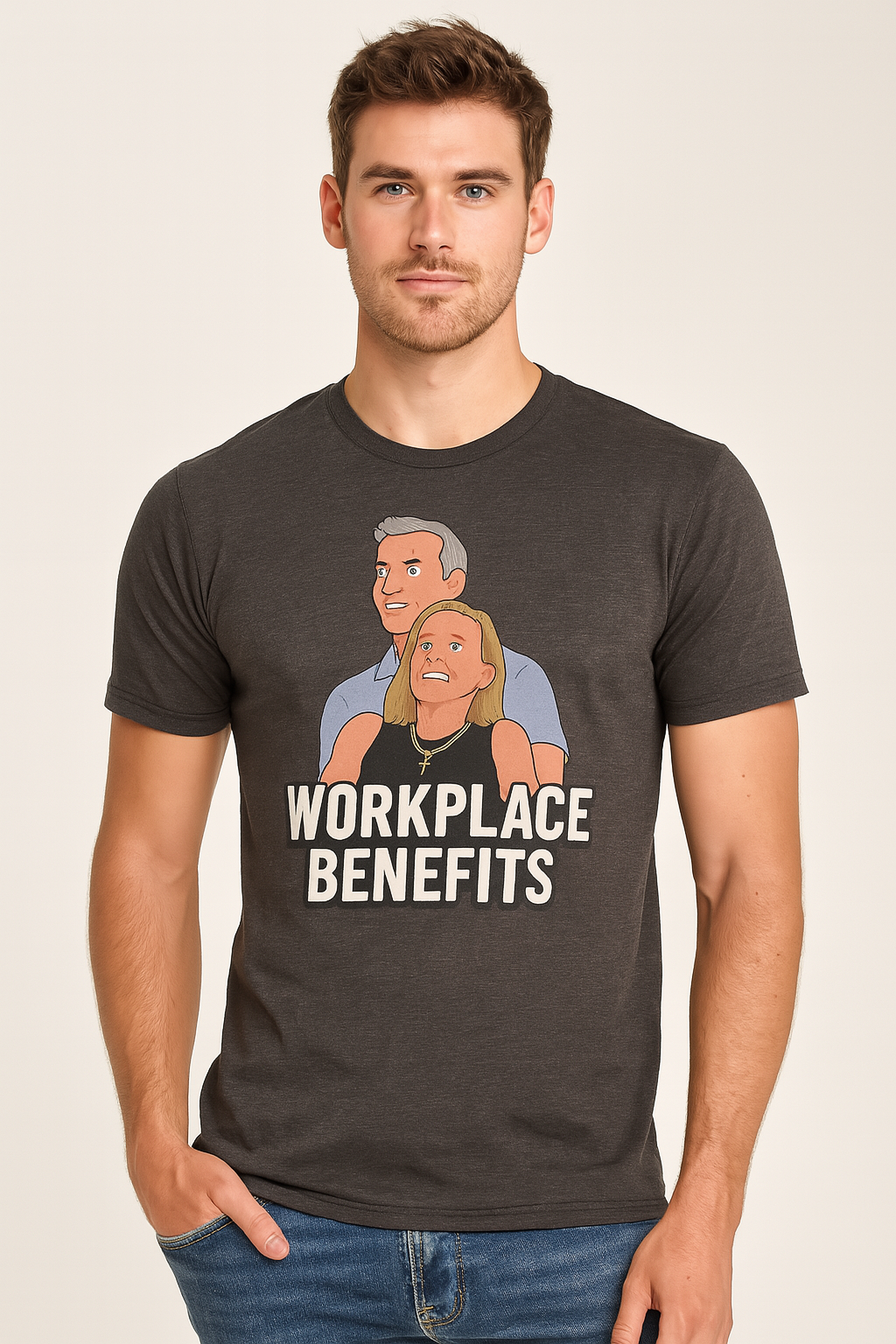 Mens CEO work place benefits T-shirt