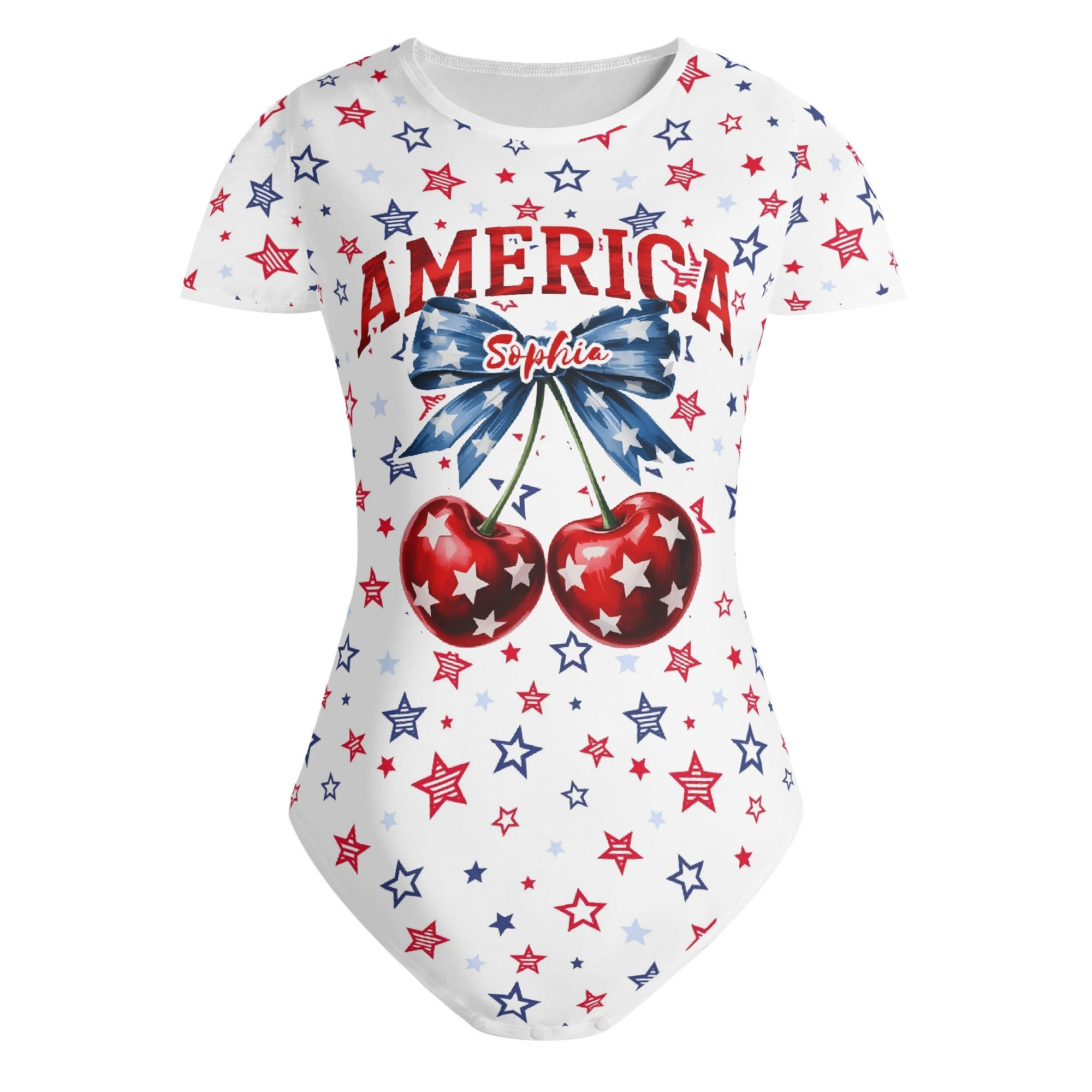 Womens Crew Neck Short Sleeve Slim Fit Bodysuit