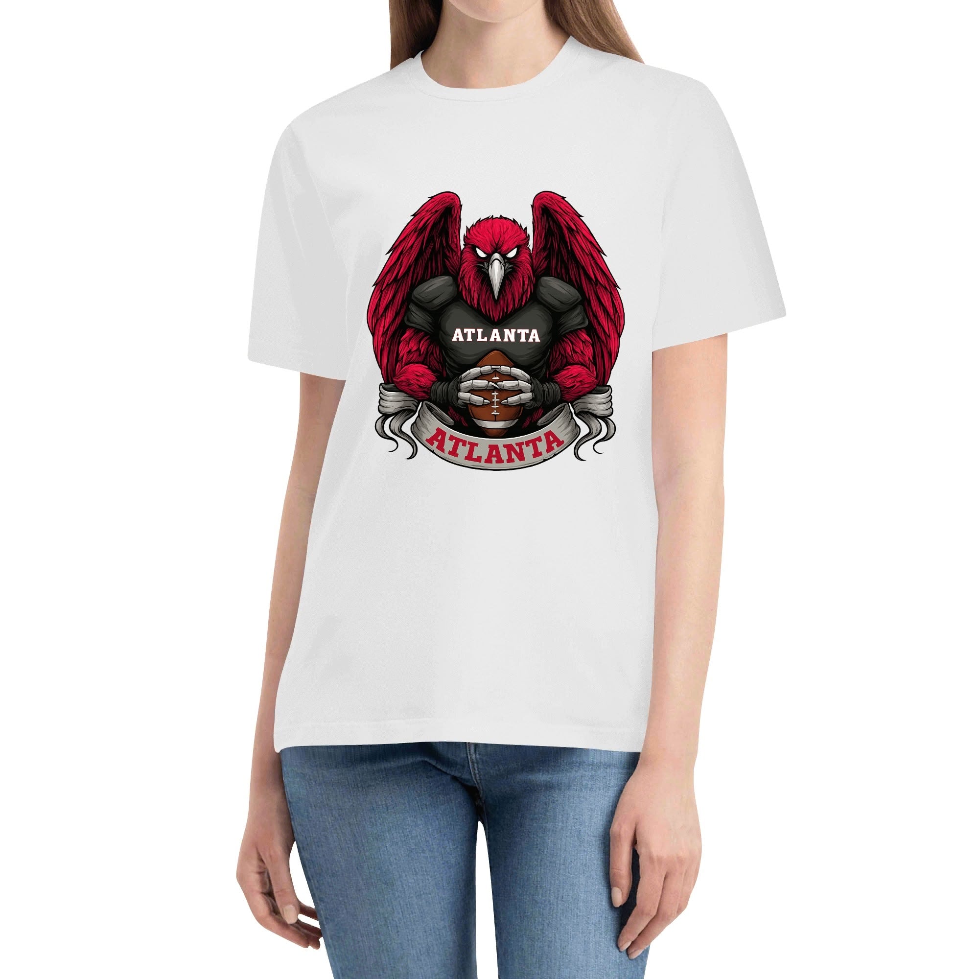 Atlanta  Football T-Shirt – Men’s Graphic Tee | Sports Fan Gift | Bold Red Bird Design | Game Day Apparel for Atlanta Fans