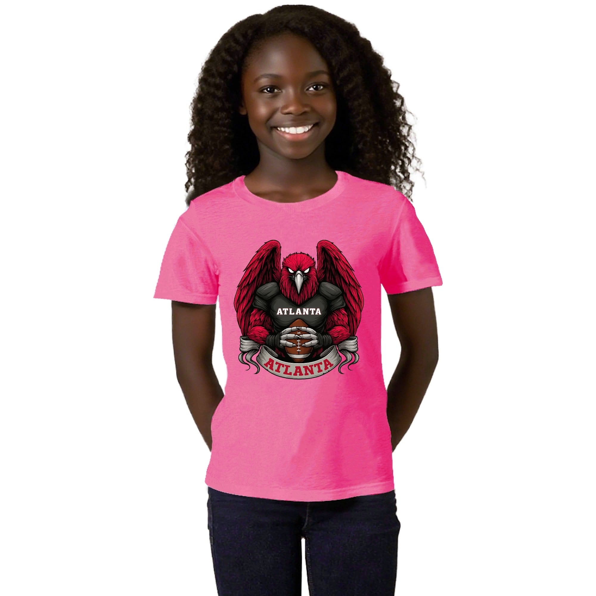 One Side Printed in US-Kids Crew neck T-shirts
