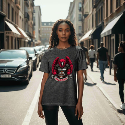 Atlanta  Football T-Shirt – Men’s Graphic Tee | Sports Fan Gift | Bold Red Bird Design | Game Day Apparel for Atlanta Fans