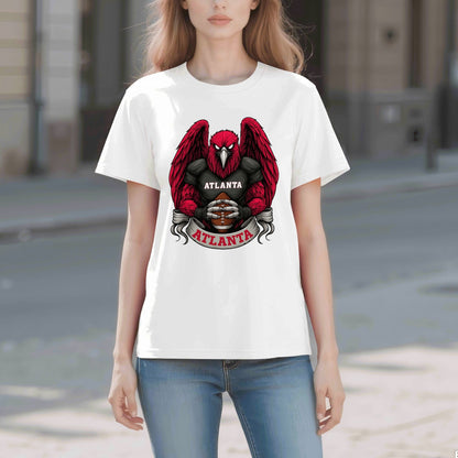 Atlanta  Football T-Shirt – Men’s Graphic Tee | Sports Fan Gift | Bold Red Bird Design | Game Day Apparel for Atlanta Fans