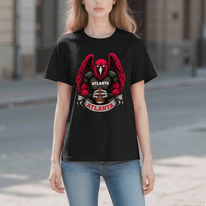 Atlanta  Football T-Shirt – Men’s Graphic Tee | Sports Fan Gift | Bold Red Bird Design | Game Day Apparel for Atlanta Fans