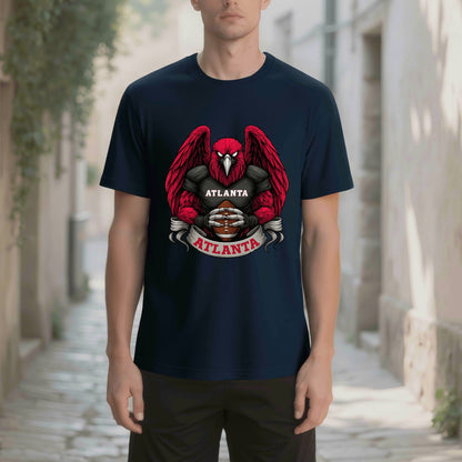 Atlanta  Football T-Shirt – Men’s Graphic Tee | Sports Fan Gift | Bold Red Bird Design | Game Day Apparel for Atlanta Fans