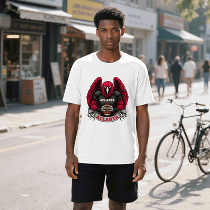 Atlanta  Football T-Shirt – Men’s Graphic Tee | Sports Fan Gift | Bold Red Bird Design | Game Day Apparel for Atlanta Fans