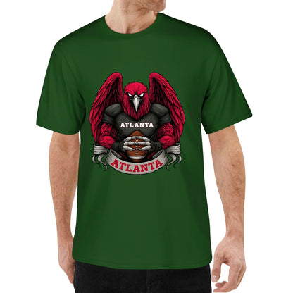 Atlanta  Football T-Shirt – Men’s Graphic Tee | Sports Fan Gift | Bold Red Bird Design | Game Day Apparel for Atlanta Fans