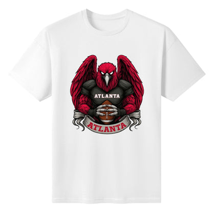 Atlanta  Football T-Shirt – Men’s Graphic Tee | Sports Fan Gift | Bold Red Bird Design | Game Day Apparel for Atlanta Fans