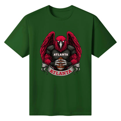 Atlanta  Football T-Shirt – Men’s Graphic Tee | Sports Fan Gift | Bold Red Bird Design | Game Day Apparel for Atlanta Fans
