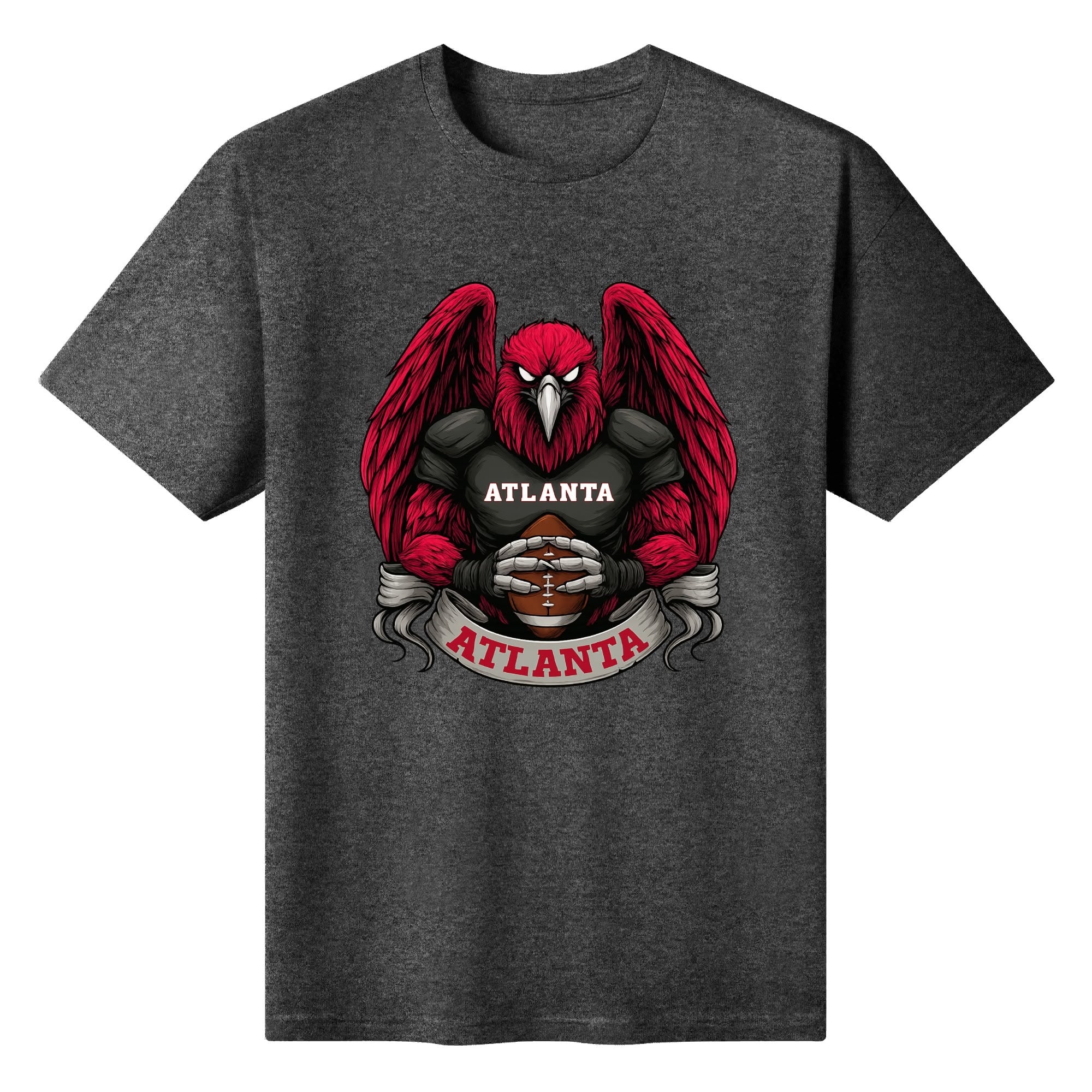 Atlanta  Football T-Shirt – Men’s Graphic Tee | Sports Fan Gift | Bold Red Bird Design | Game Day Apparel for Atlanta Fans