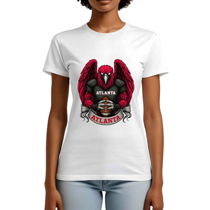 One Side Printed in US-Woman Crew neck T-shirts