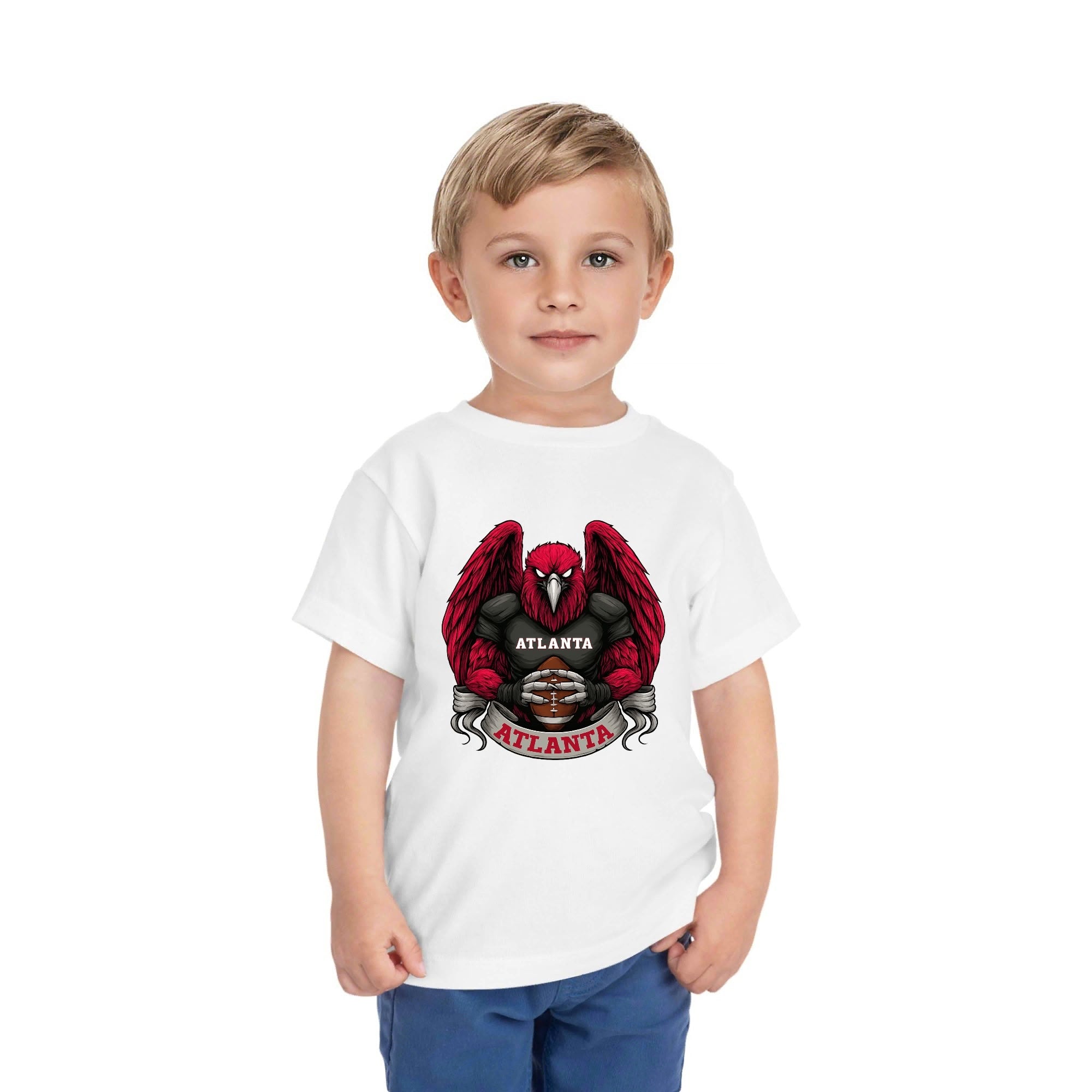 One Side Printed in US-Kids Crew neck T-shirts