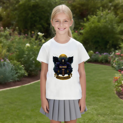 One Side Printed in US-Kids Crew neck T-shirts