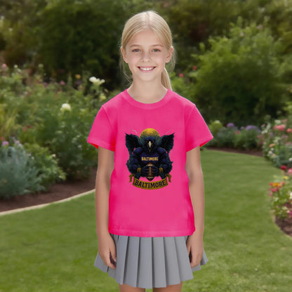 One Side Printed in US-Kids Crew neck T-shirts