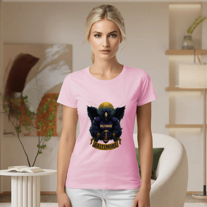 One Side Printed in US-Woman Crew neck T-shirts