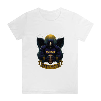 One Side Printed in US-Woman Crew neck T-shirts