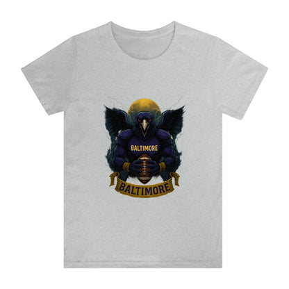 One Side Printed in US-Woman Crew neck T-shirts