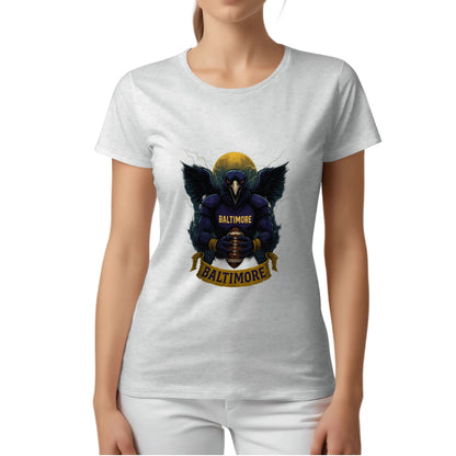 One Side Printed in US-Woman Crew neck T-shirts