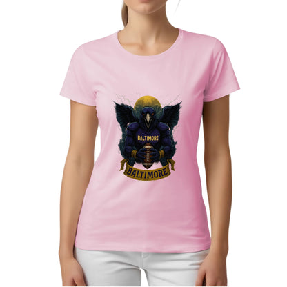 One Side Printed in US-Woman Crew neck T-shirts