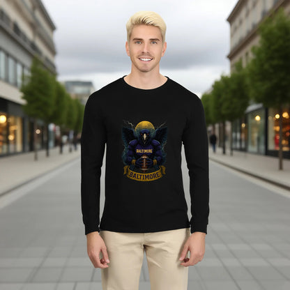 One Side Printed in US- Unisex Crew Neck Long Sleeve T-shirts