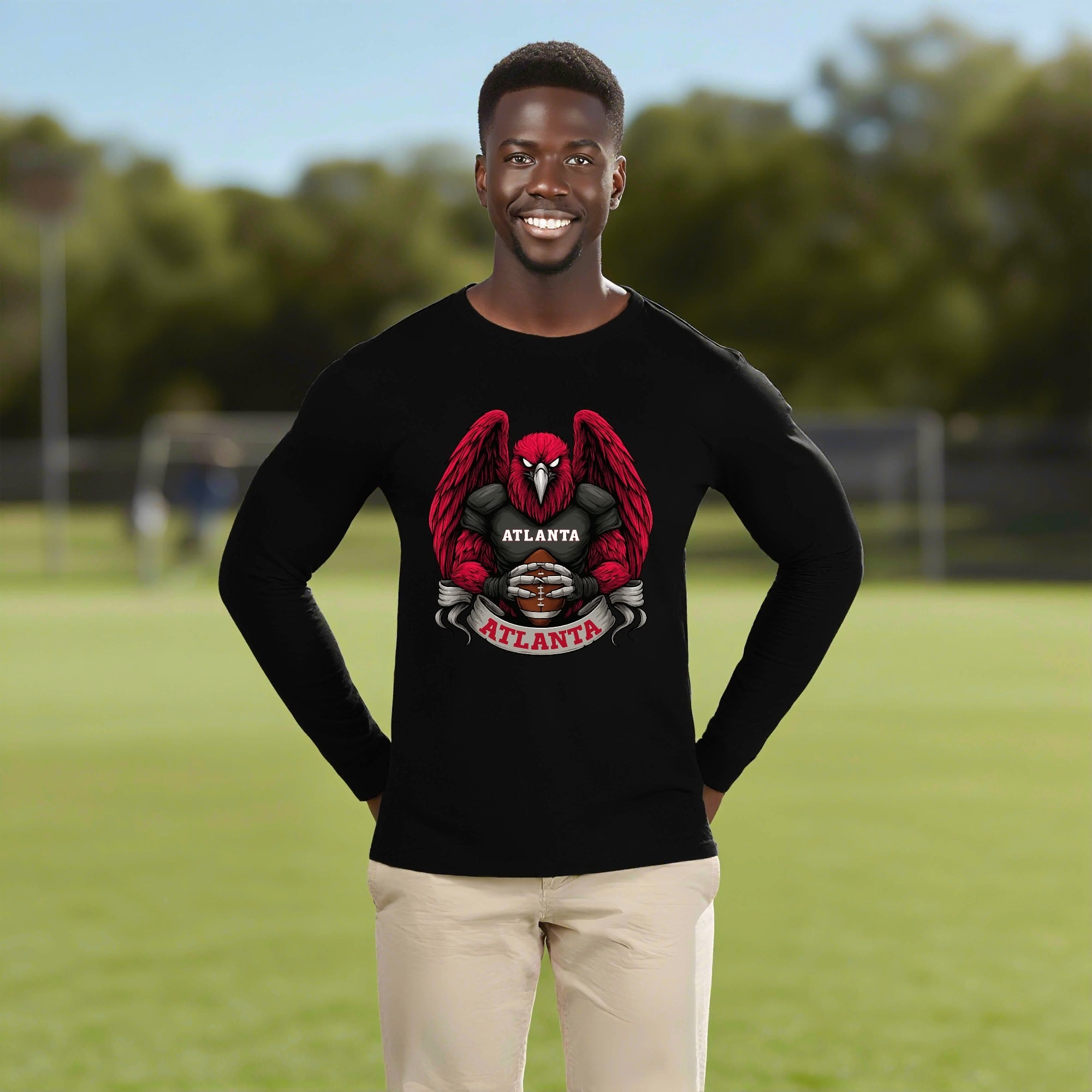 One Side Printed in US- Unisex Crew Neck Long Sleeve T-shirts