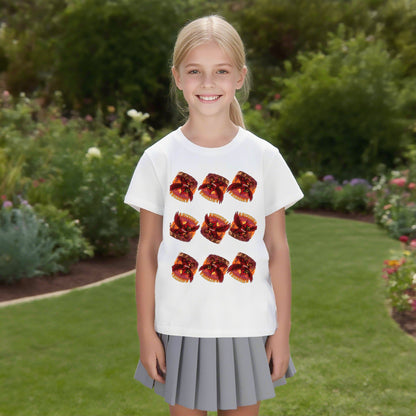 One Side Printed in US-Kids Crew neck T-shirts