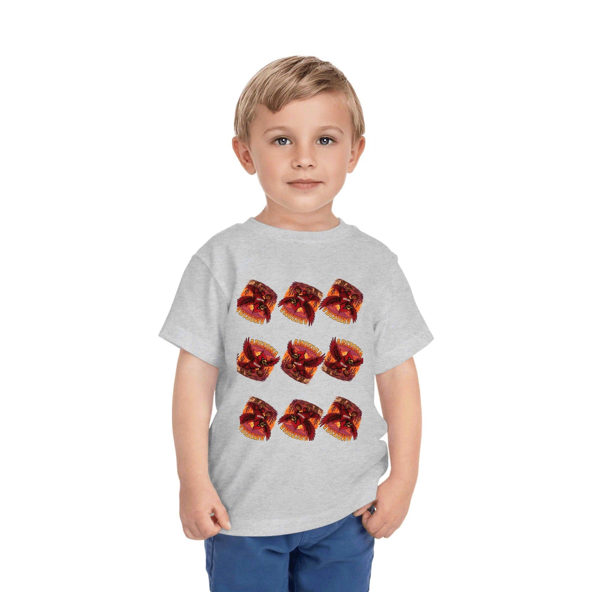 One Side Printed in US-Kids Crew neck T-shirts