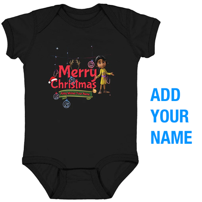 ADD YOU NAME! Personalized Abby Christmas Onesie